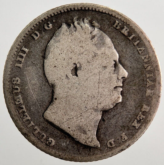 British William IV Sixpence Silver Coin | Fair Grade | a7205