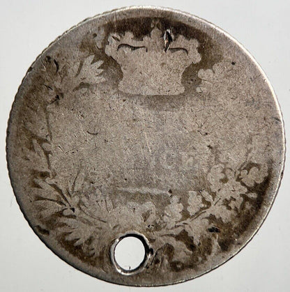 British William IV Sixpence Silver Coin | Fair Grade | a3436