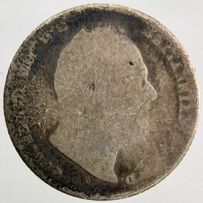 British William IV Sixpence Silver Coin | Fair Grade
