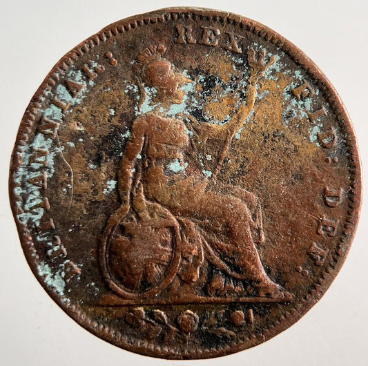 British William IV Farthing Coin | Collectable Grade