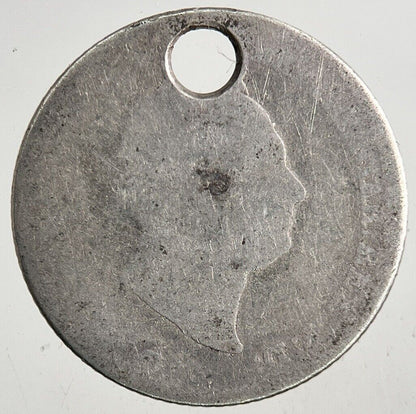 British William IV Four-Pence Groat Silver Coin | Fair Grade