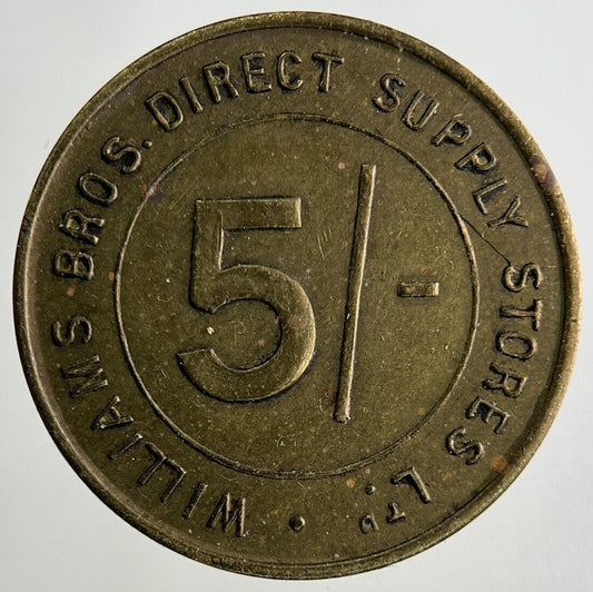 British Williams Bros Direct Supply Stores 5 / - Token Coin | Collectable Grade
