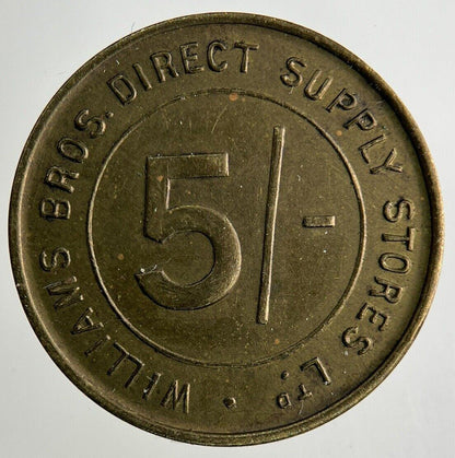 British Williams Bros Direct Supply Stores 5 / - Token Coin | Collectable Grade