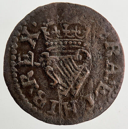 Charles II 2nd Irish Harp Farthing Coin | Fine Collectable Grade