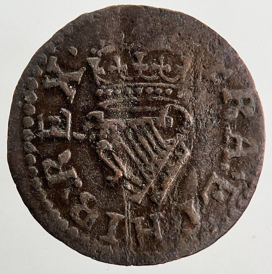 Charles II 2nd Irish Harp Farthing Coin | Fine Collectable Grade