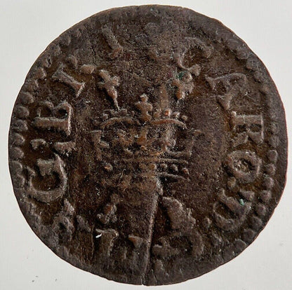 Charles II 2nd Irish Harp Farthing Coin | Fine Collectable Grade