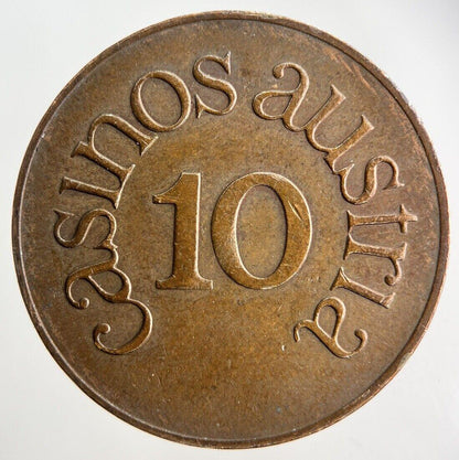 Casinos Austria 10 Casino Token Coin | Fine Collectable Grade