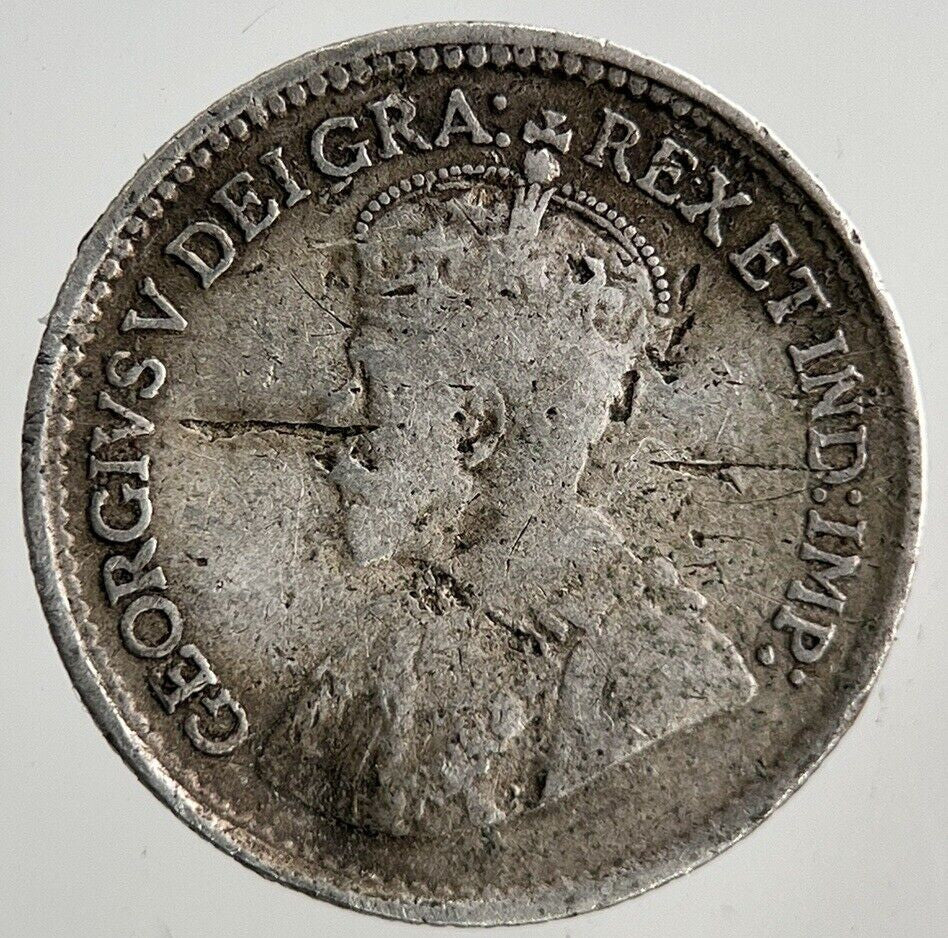 Canada 5 Cents Silver Coin | Fair Grade