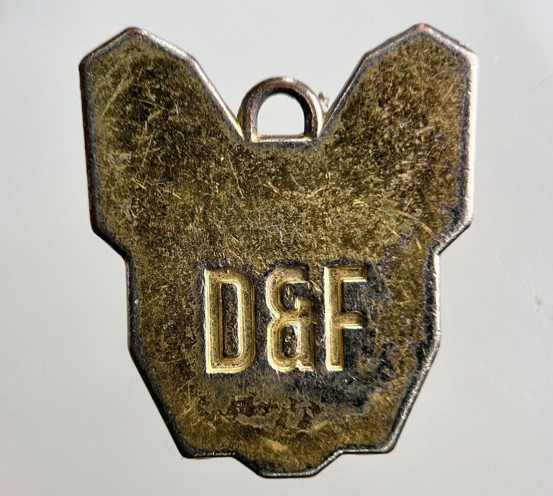 D&F France Bulldog Dog Pendant Necklace Charm Amulet | Height 2.2cm