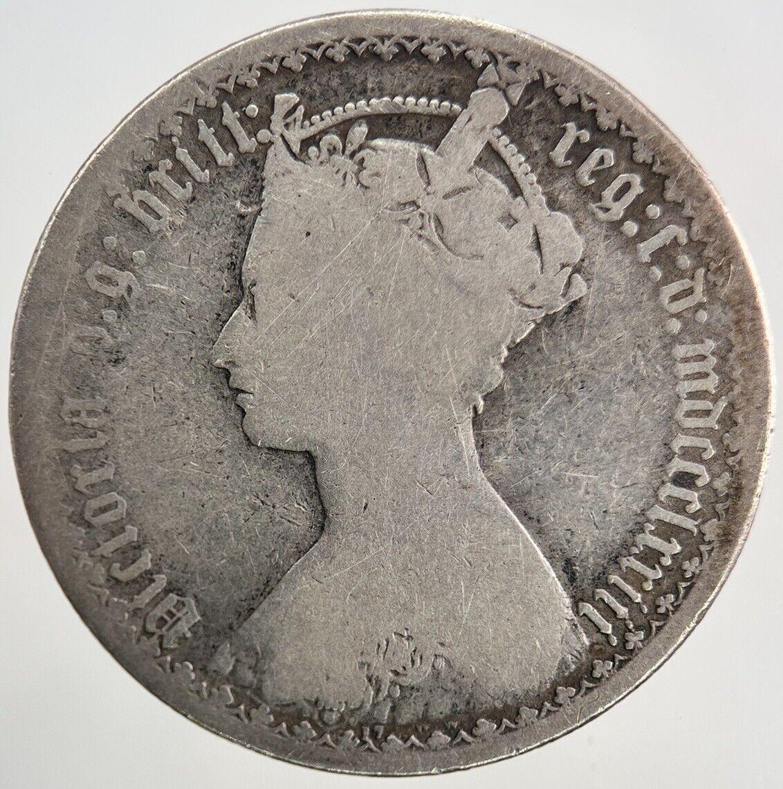 Die-17 Victoria Gothic Florin Silver Coin | Collectable Grade
