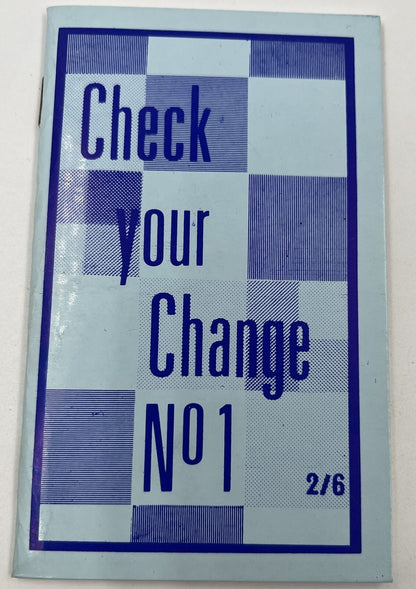 Check Your Change No 1 Vintage Book | a90350