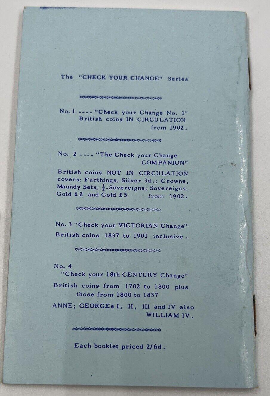 Check Your Change No 1 Vintage Book | a90350
