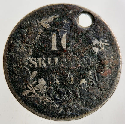 Denmark 16 Skilling Silver Coin | Collectable Grade