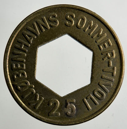 Denmark Sommer-Tivoli 25 Ore Token Coin | Collectable Grade
