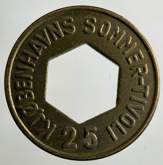 Denmark Sommer-Tivoli 25 Ore Token Coin | Collectable Grade