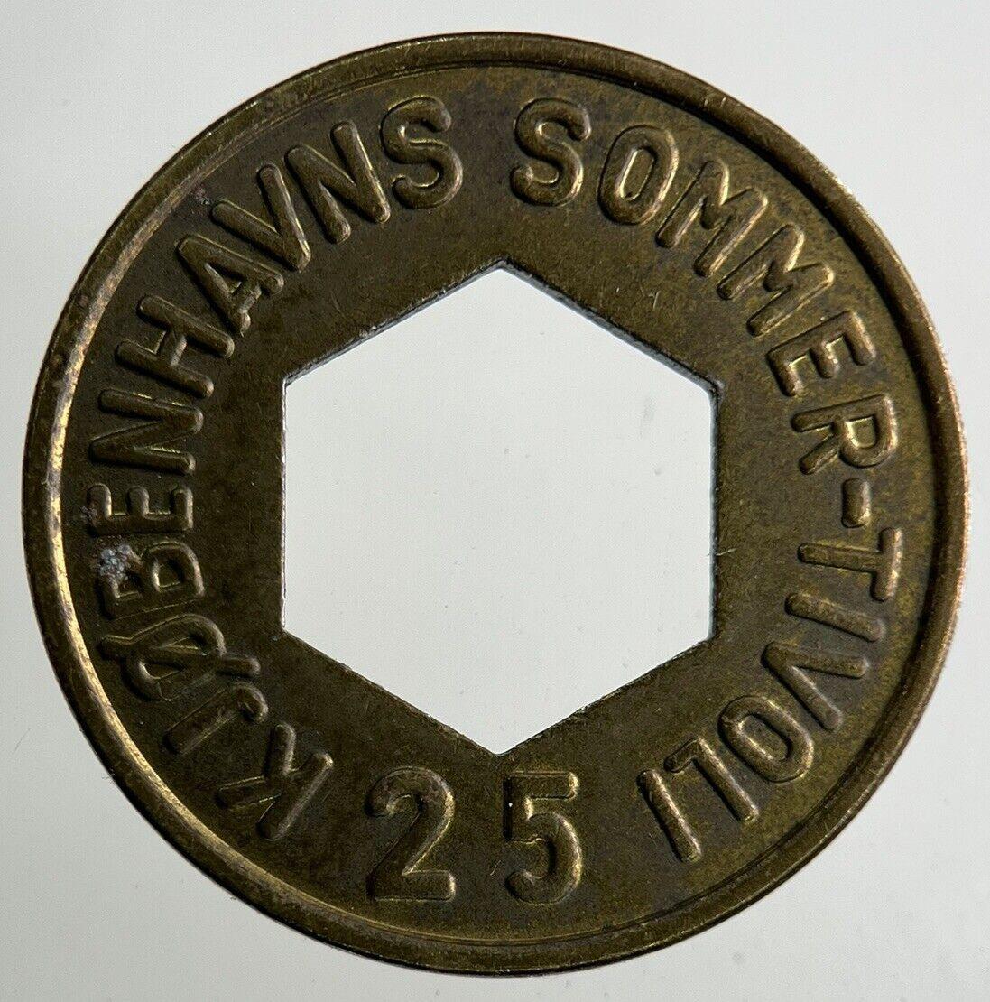 Denmark Sommer-Tivoli 25 Ore Token Coin | Collectable Grade