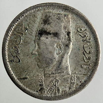 Egypt 2 Piastres Silver Coin | Fine Collectable Grade