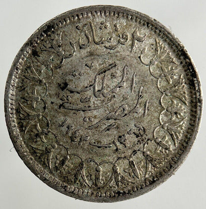 Egypt 2 Piastres Silver Coin | Fine Collectable Grade