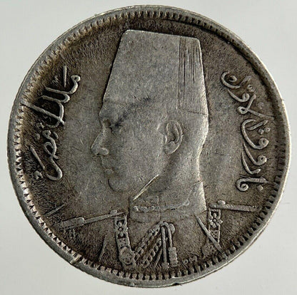 Egypt 2 Piastres Silver Coin | Fine Collectable Grade