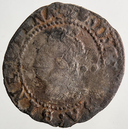 Elizabeth I 1st Half-Groat Hammered Silver Coin | Collectable Grade | a9120