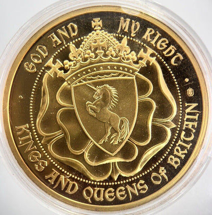 Elizabeth I Kings & Queens Of Britain Medal Token Coin | Comes in Capsule