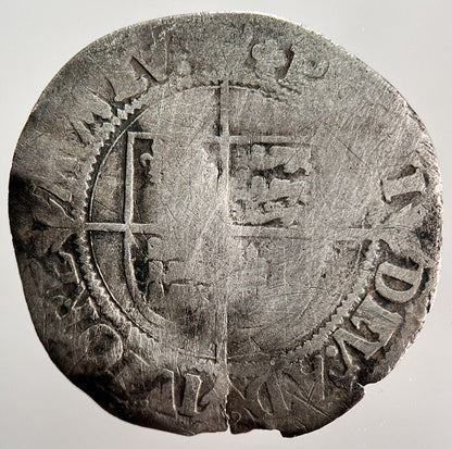 Elizabeth I 1st Silver Groat Hammered Coin | Fair Grade | a1543