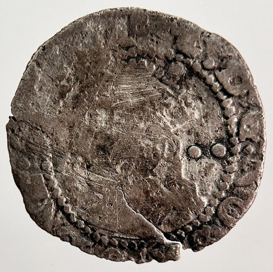 Elizabeth I 1st Silver Half Groat Hammered Coin | Fair Grade | a797