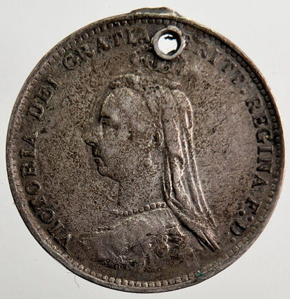 Engraved TOM Victoria Threepence Silver Coin | Very High Grade | a7234