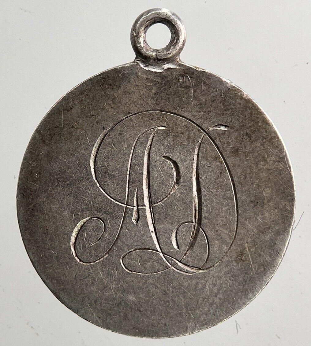 Engraved A-J Victoria Threepence Silver Coin | Very High Grade | a5421