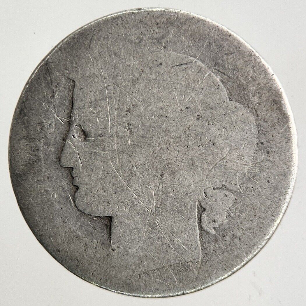 France 50 Centimes Silver Coin | Fair Grade