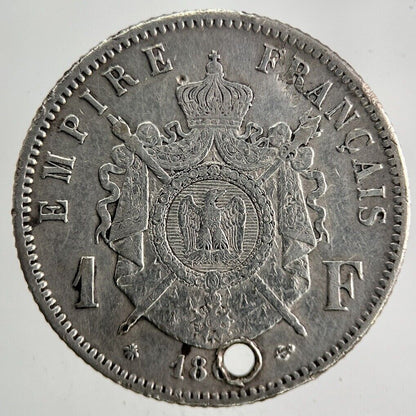 France 1 Franc Silver Coin | Fine Collectable Grade