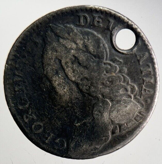 George II 2nd Sixpence Silver Coin | Collectable Grade | a4673