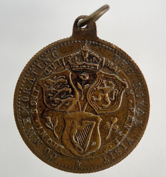 George V & Mary Royal Visit Commemorative Coin Medal | Fine Collectable Grade