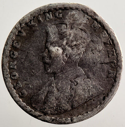 India Two Annas Silver Coin | Fair Grade | a3520