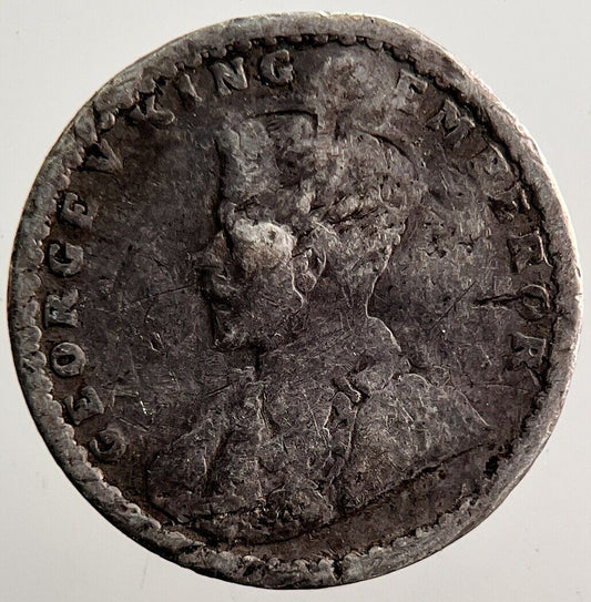 India Two Annas Silver Coin | Fair Grade | a3520