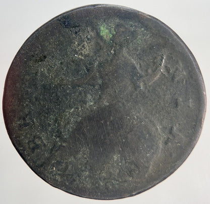 George 2nd II Half-Penny Coin | Worn Grade | a1990