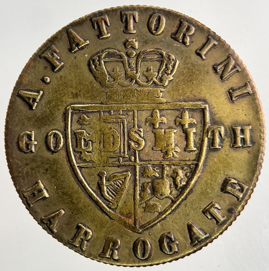 Goldsmith Harrogate George III Gaming Token Coin | Fine Collectable Grade a5986
