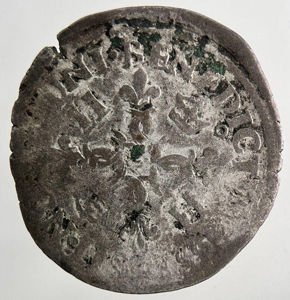 France Henry II Dauphine Douzain Hammered Silver Coin | a5750