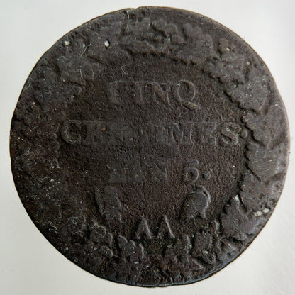 France Lan 5 Cinq 5 Centimes Coin | Collectable Grade