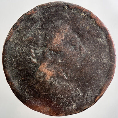 Irish George III Hibernia Penny Coin | Worn Grade | a3377