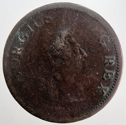 Irish George III 3rd Hibernia Half-Penny Coin | Collectable Grade | a7160