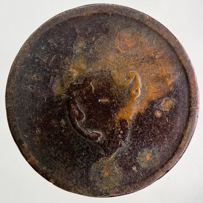 Irish Hibernia Half-Penny Coin | Fair Grade