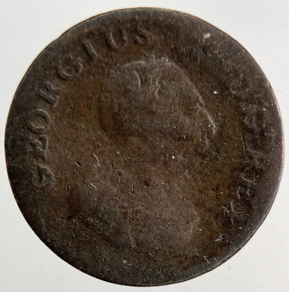 Irish Hibernia Farthing Coin | Fair Grade