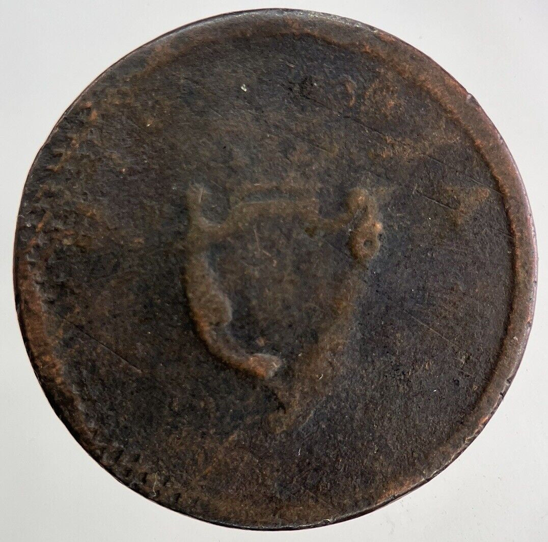 Irish Hibernia Half-Penny Coin | Fair Grade