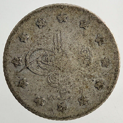 Islamic Turkey Ottoman Empire 1 Kurus Silver Coin | Fine Collectable Grade