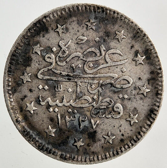 Islamic Turkey Ottoman Empire 2 Kurus Silver Coin | Very High Grade