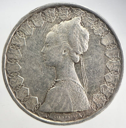 Italy 500 Lira Silver Coin | Fine Collectable Grade | a4738