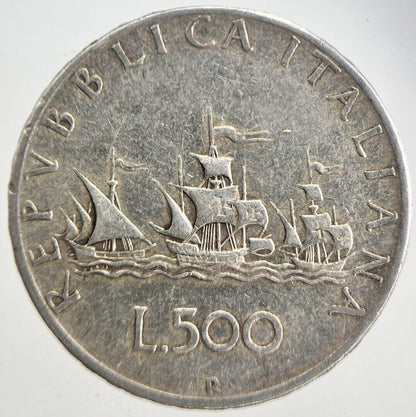 Italy 500 Lira Silver Coin | Fine Collectable Grade | a4738