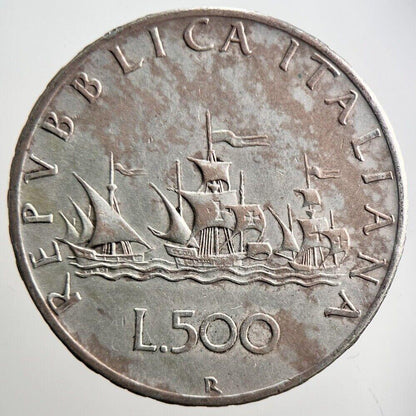 Italy 500 Lira Silver Coin | Very High Grade | a3654