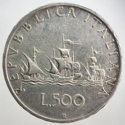 Italy 500 Lira Silver Coin | Very High Grade | a7660